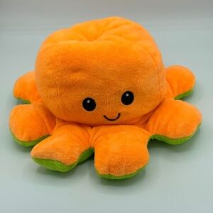 Sea Creature Octopus Reversible Mood Expression Double Sided Plushie